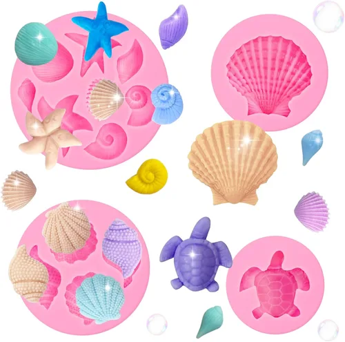 Miniatura 9 de 2 piezas de moldes de silicona con forma de flores, moldes de silicona para fondant y pastel, moldes de arcilla polimérica con forma de flor