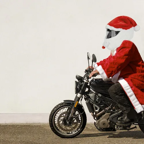 Miniatura 5 de Cubierta de casco de motocicleta de Papá Noel de Navidad, cubierta de casco de Natividad, accesorio de sombrero de Papá Noel de Navidad para hombres