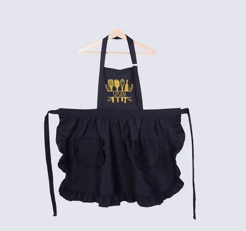 Miniatura 2 de Delantales personalizados para mujeres con bolsillos, delantal personalizado, delantal de cocina de cocina, regalo para mamá, delantal de mujer