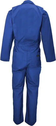 Miniatura 12 de Natural Uniforms Overol de sarga de manga larga con cremallera para hombre, resistente a las manchas y a las arrugas