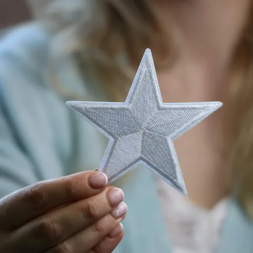 Miniatura 5 de Parches para planchar - Parche de estrella blanca para planchar en 1 unids Parche bordado Applique Star S-43