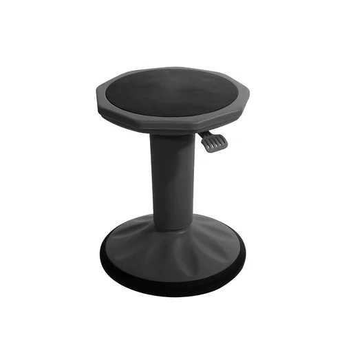 Pearington SitFree Taburete oscilante de altura ajustable, silla de asiento flexible activa para niños y adultos, escuela y oficina, color negro