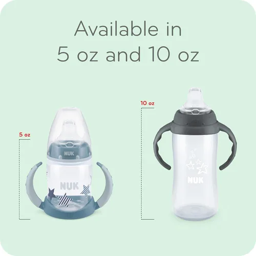 Miniatura 6 de NUK Disney Princess - Vaso grande para aprender, 10 onzas, paquete de 2 unidades, sin BPA, a prueba de derrames