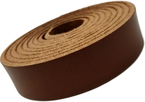 Miniatura 7 de TOFL Tiras de cuero gruesas de 1 pulgada de ancho x 72 pulgadas (6 pies) de largo para manualidades, 9/64 pulgadas de grosor (8-9 onzas), correas