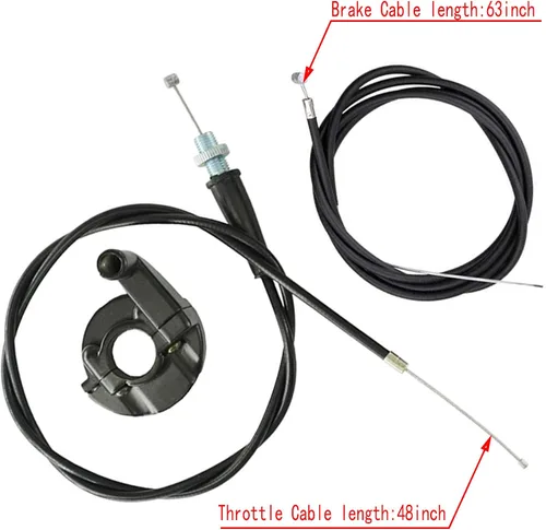 Miniatura 6 de LIYYOO Cable del acelerador, acelerador giratorio, palanca de freno derecha y mango, cable de freno, para mini bicicleta XR80 XR100 CRF70 CRF80