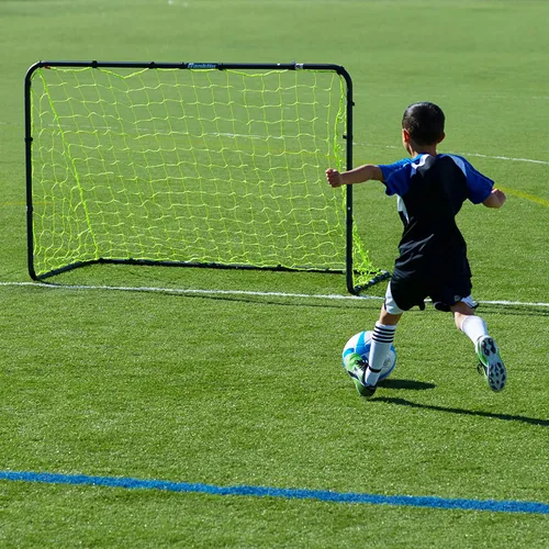 Miniatura 7 de Metas de fútbol de competencia Franklin Sports - Metas de fútbol de acero portátiles para el patio trasero - Meta de fútbol para adultos y jóvenes
