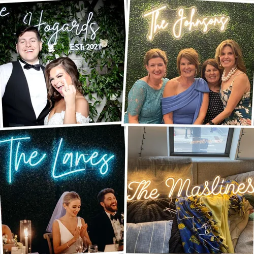 Miniatura 5 de Letrero de neón profesional con nombre personalizado, letrero de neón LED personalizable más grande para telón de fondo, decoración de bodas, micro