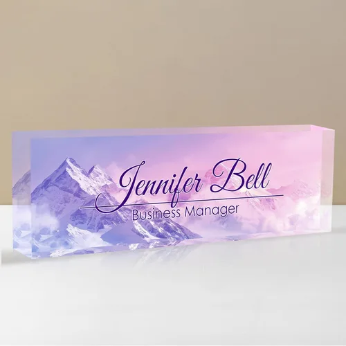 Miniatura 50 de Placa de nombre personalizada para escritorio, placa de nombre de escritorio personalizada, placa de nombre acrílica, accesorios de escritorio