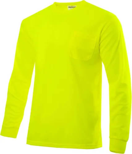 JORESTECH Camiseta de trabajo de manga larga con bolsillo en el pecho, micromalla de poliéster que absorbe la humedad Lima