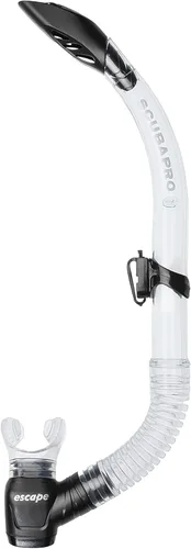 Miniatura 9 de SCUBAPRO Escape semi-seco Snorkel, con válvula de purga y diseño de tapa de barril de protección contra salpicaduras Blanco