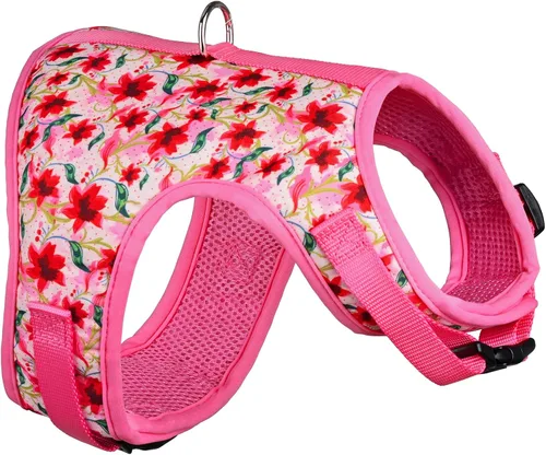 Miniatura 32 de Mile High Life Arnés para perro, chaleco floral de malla de aire para perros y gatos pequeños de 20 libras, fácil de poner, cierre fácil ajustable