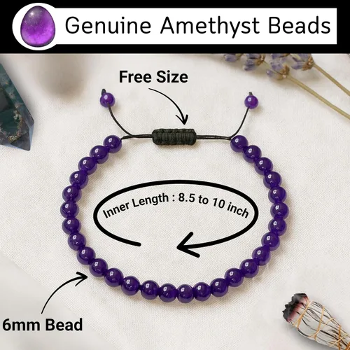 Miniatura 87 de Amazing Gemstone Crystal Anklet Ankle Bracelets for Women - Waterproof Beaded Healing Crystal Anklets, Plus Size Chakra Gemstone Bead Anklet