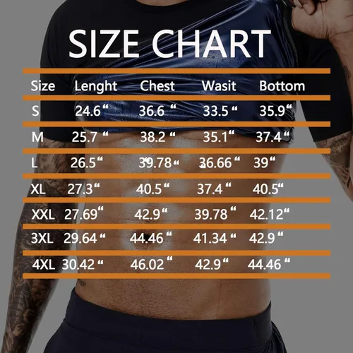 Miniatura 6 de Traje de Sauna para Sudoración para Hombre, Camiseta Entrenador de Cintura, Chaleco de Compresión, Ropa de Gimnasio, Mejorador de Sudor de Manga