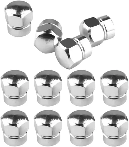 Miniatura 11 de 12 tapas de vástago de válvula de neumático de automóvil, cubiertas de vástago resistentes de aleación de aluminio en forma hexagonal, juego