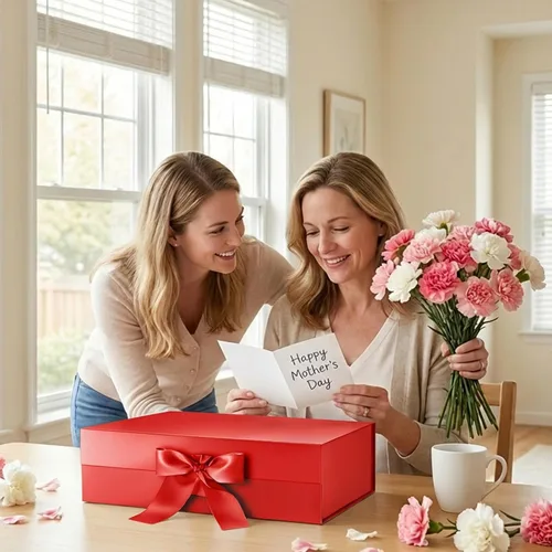 Miniatura 3 de HAPPY POTATO Caja de regalo grande con tapa y cinta, caja de propuesta de padrino, caja de regalo magnética para regalos