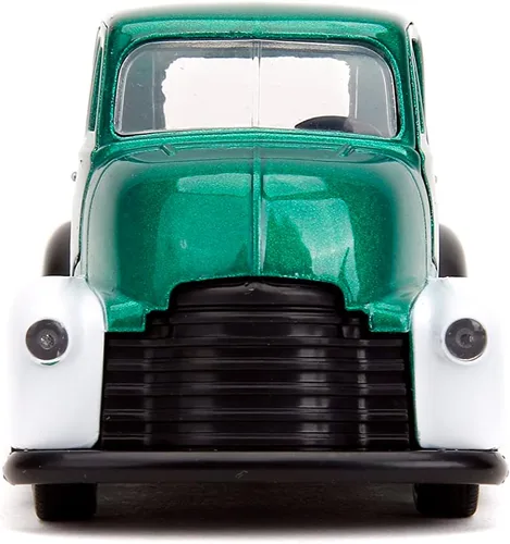 Miniatura 3 de Jada DC Comics 1:32 1952 Chevrolet COE Pickup - Coche fundido a presión y figura de linterna verde de 1.65 pulgadas, juguetes para niños y adultos