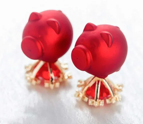 Miniatura 3 de Happyyyami - Pendientes de plata de ley con diseño de copo de nieve