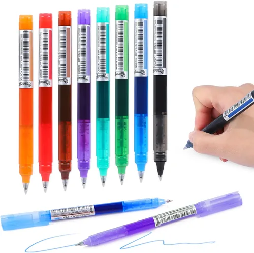 Miniatura 19 de Bolígrafos de Gel de Punta Fina Negra 12Pcs 0.5mm Bolígrafos de Gel de Bola de Tinta Líquida Negra Sin Manchas Sin Correr, Bolígrafo de Escritura