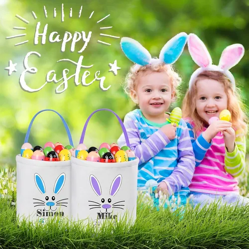 Miniatura 6 de Regalos de Pascua personalizados para niños, cestas de Pascua personalizadas de Jocidea para niños, canasta de Pascua juguetes para niñas, juguetes