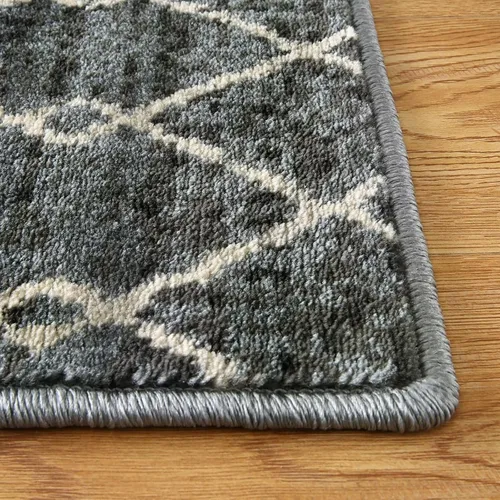 Miniatura 9 de WESTLOOM Alfombra de pasillo de 2 x 6 pies, diseño de enrejado marroquí, alfombra larga con acento oriental, alfombra larga para interiores