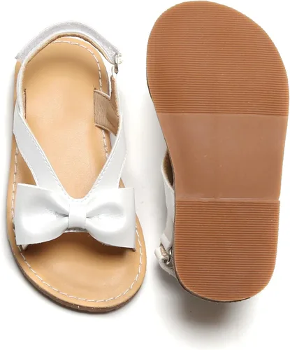 Miniatura 4 de Felix Flora Sandalias para niña pequeña - Zapatos de vestir para niña con punta abierta zapatos planos de verano para niños pequeños