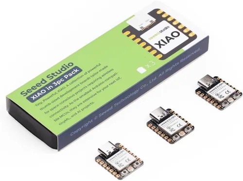 Miniatura 10 de Seeed Studio XIAO ESP32 S3 Sense - Wi-Fi de 2.4 GHz, BLE 5.0, sensor de cámara OV2640, micrófono digital, PSRAM de 8 MB, flash de 8 MB, carga