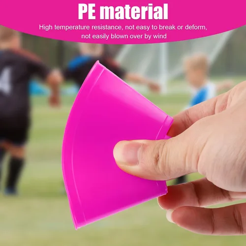 Miniatura 3 de 15 conos de fútbol para entrenamiento deportivo, mini conos de fútbol flexibles de agilidad deportivos, pequeños conos de práctica para fútbol