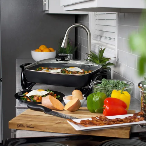 Miniatura 5 de Presto 06852 Sartén eléctrica de 16 pulgadas con tapa de vidrio