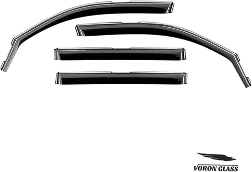 Miniatura 7 de Voron Glass Protectores de lluvia extra duraderos en canal para Volkswagen Atlas 2018-2026, deflectores de ventana, viseras de ventana