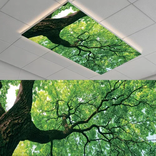 Miniatura 10 de 2 cubiertas de luz fluorescente para el aula, divertidas cubiertas magnéticas fluorescentes de jirafa, cubiertas de luz de techo, cubiertas de panel