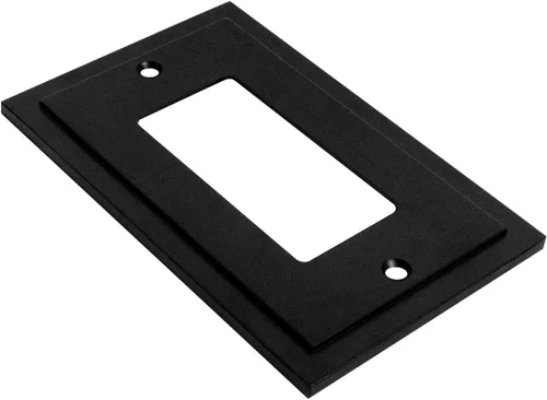 Miniatura 2 de Henne Bery Placa decorativa de pared con borde moderno, tapa de tomacorriente para cubrir enchufe, aleación de zinc maciza duradera