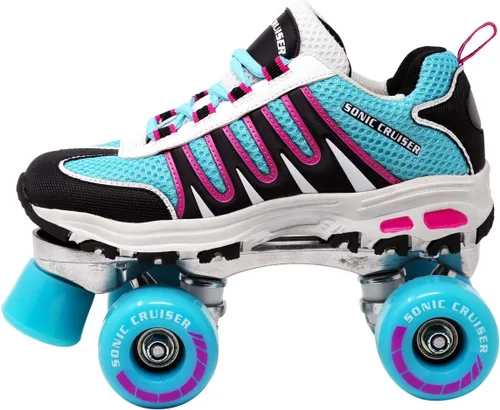 Miniatura 2 de Lenexa Sonic Cruiser 2.0 - Patines unisex estilo tenis para uso en interiores y exteriores, tamaños de ajuste cómodo