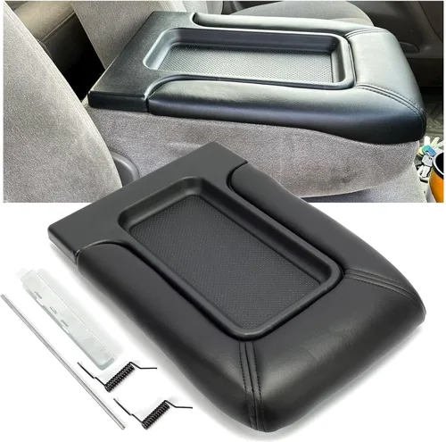 ECOTRIC Tapa de apoyabrazos para consola central compatible con 1999-2007 Chevy Silverado Tahoe Avalanche Suburban GMC Sierra Yukon Escalade