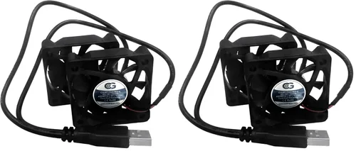 Miniatura 3 de Coolerguys Ventiladores USB duales (doble 1.969x0.394 in)