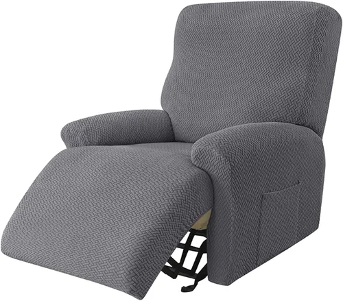 Miniatura 15 de IMYOGI Fundas de sofá de alta elasticidad para sofá reclinable, funda elástica para sofá individual, 1 pieza, protector de muebles, funda de tela