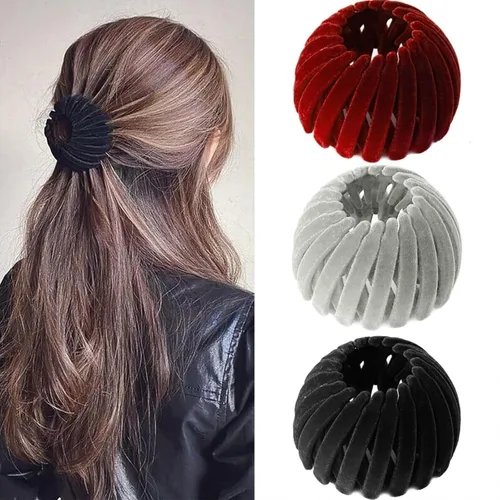 Miniatura 10 de 7 piezas de pinzas de pelo mágicas de nido de pájaro y accesorios para moños para mujeres Color-02