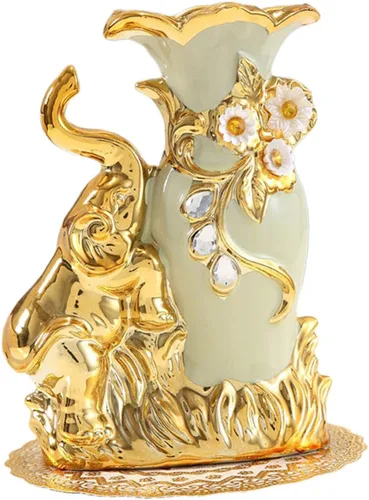 Jarrones para decoración, jarrón de cerámica, moderno jarrón decorativo para centros de mesa, cocina, oficina, decoración de bodas o sala de estar,