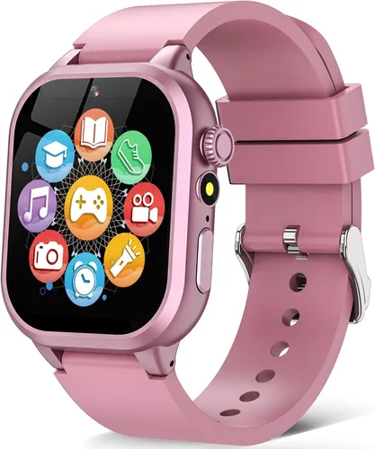 Miniatura 9 de OVV Reloj inteligente de juegos para niños, pantalla táctil HD de 1.54 pulgadas, más de 30 juegos educativos, cámara, podómetro, alarma, reproductor