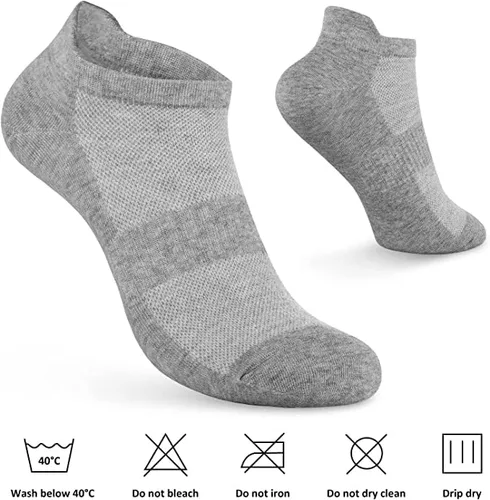 Miniatura 4 de brookhaus Women Low Cut No Show Running Socks 6 Pairs - Cushioned Arch Support, Moisture Wicking Athletic Ankle Socks