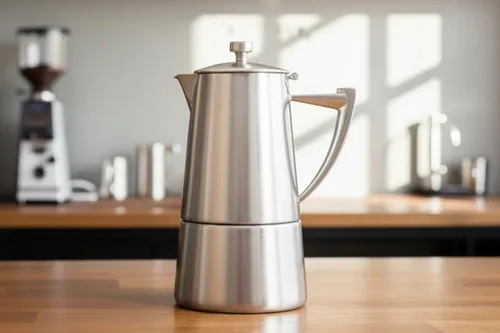 Miniatura 5 de CUISINOX Roma - Máquina de café expreso de acero inoxidable satinado para estufa, 10 tazas