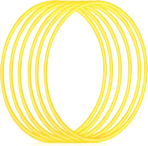 Miniatura 10 de Shappy - 6 piezas de aros de ejercicio desmontables ajustables, juguete de plástico, juguetes de patio de juegos, aros circulares
