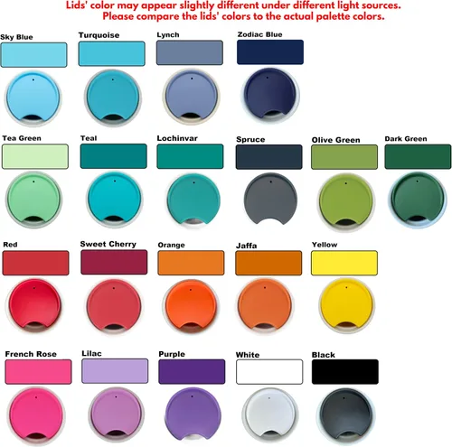 Miniatura 3 de MIE Tapa de Repuesto para Taza de Café y Taza de Té - Compatible con Taza de Viaje de Cerámica Starbucks 10oz / 12oz / 16oz, Tapa de Vaso, Tapa