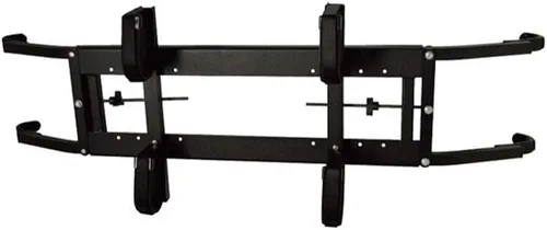 Great Day Power-Ride - Estante doble para UTV pequeños, medianos y de tamaño completo, carritos - Acabado con recubrimiento en polvo negro, fundas