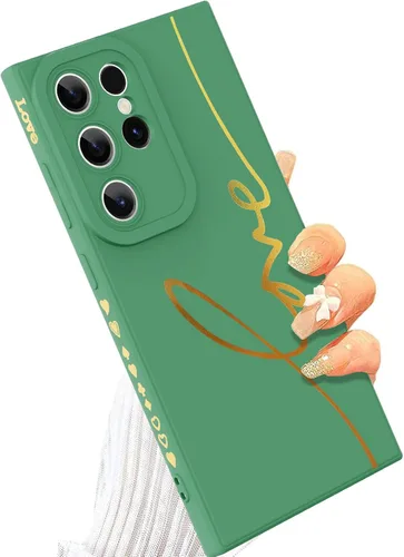Miniatura 11 de Funda para Samsung Galaxy S22, Diseño Gráfico de Carta de Amor con Lindo Chapado en la Parte Trasera con Protección de Cubierta de Cámaras con Lente
