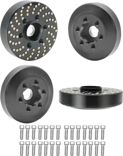 Miniatura 12 de 4 pesos de rueda de latón, adaptador de cubo hexagonal de rueda de latón 1/10 para llantas Beadlock de 1.9 pulgadas/2.2 pulgadas para llantas de 4