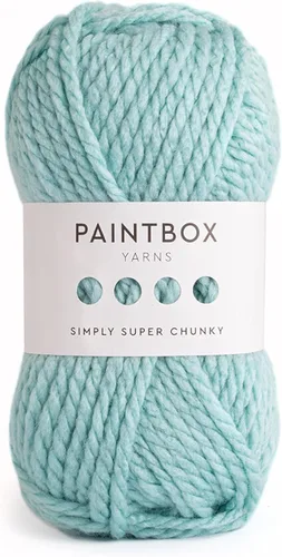 Miniatura 18 de Paintbox Yarns Simply Super Chunky Yarn - Hilo grueso de 3.53 onzas, 66 yardas, lana blanca para ganchillo o tejer, suave, acogedor para mantas