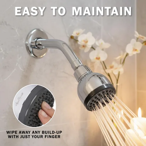 Miniatura 6 de Aqua Elegante - Cabezal de regadera de alta presión de 3 pulgadas, la mejor presión potenciada, montaje en pared, cabezal de baño para regaderas