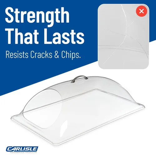 Miniatura 6 de Carlisle FoodService Products Cubierta de cúpula – Cubierta transparente para alimentos de corte extremo para exhibiciones, cúpula de plástico