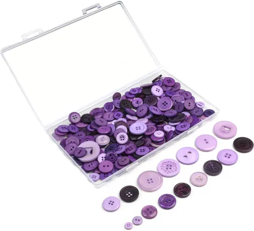Miniatura 5 de Botones redondos de resina, 200 piezas mezclados en blanco y negro para manualidades, costura, bricolaje, pintura de botones manuales, botones