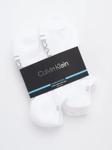 Miniatura 77 de Calvin Klein Calcetines para hombre, mezcla de algodón, acolchados, sin talla, forro de calcetines atléticos (6 unidades)